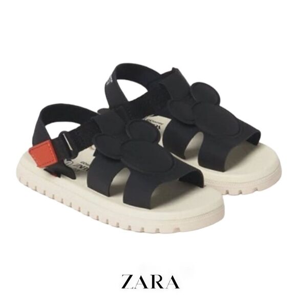 ZARA Kids | Black | MICKEY MOUSE © DISNEY SANDALS - Picture 1 of 11